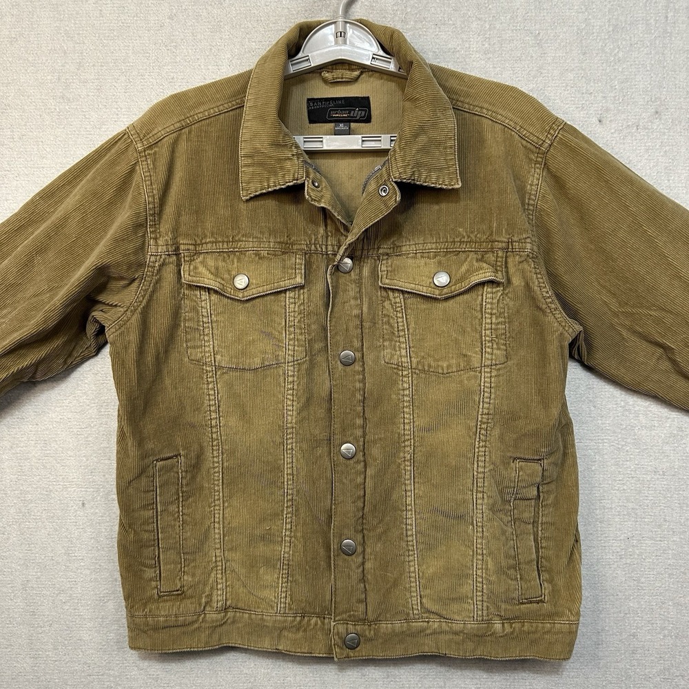 Urban Pipeline Corduroy‎ Jacket Youth XL Light Brown Trucker Snap Closure